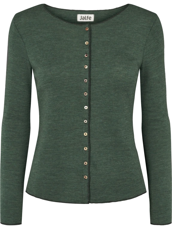 Green - Merino - Peysa - Plain