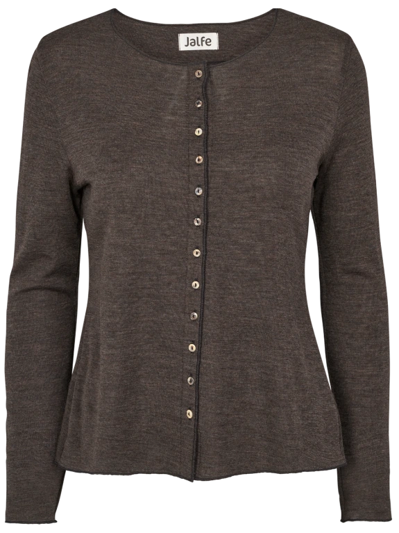 Mokka - Merino - Peysa - Plain