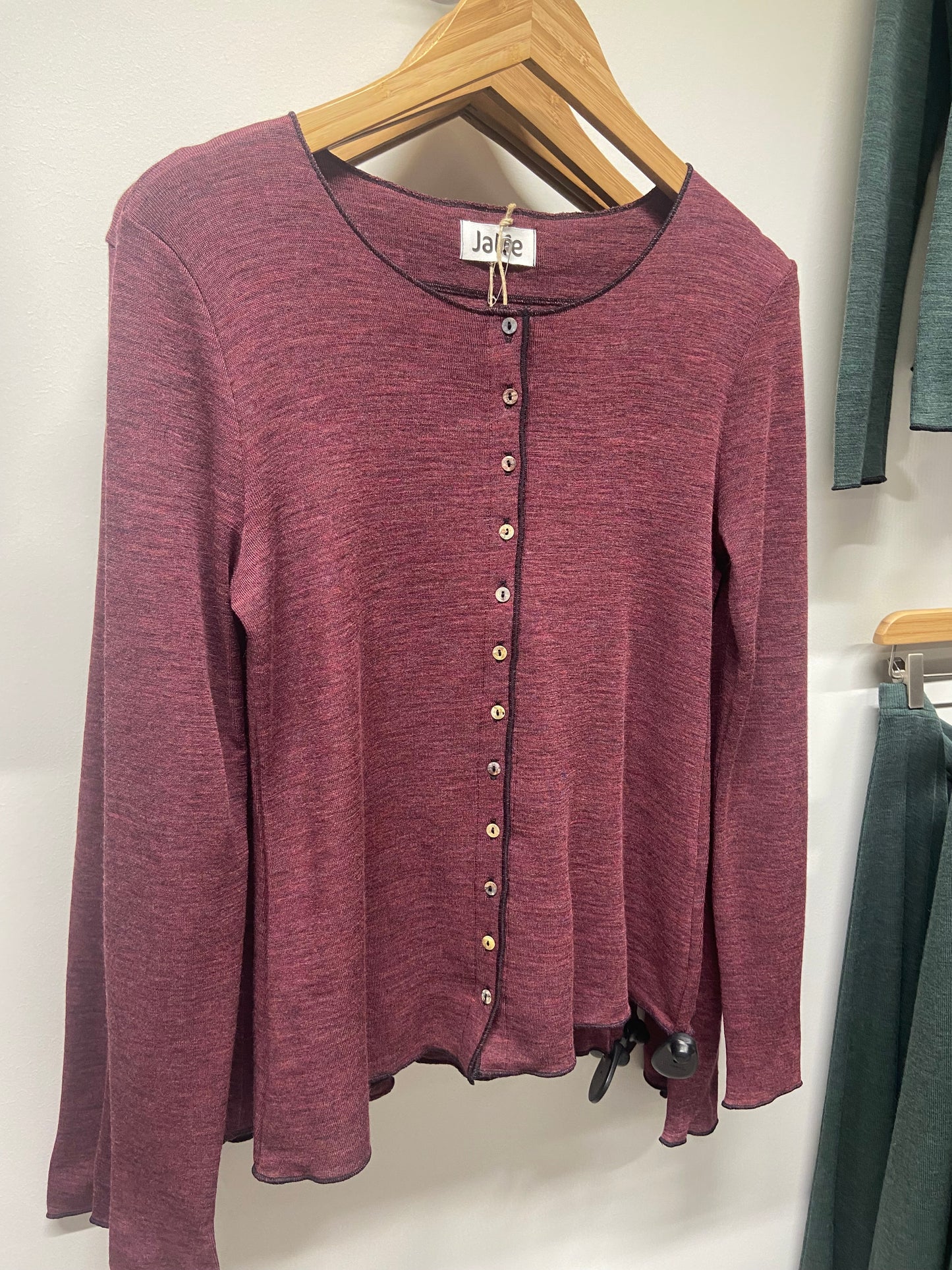 Plum - Merino - Peysa - Plain