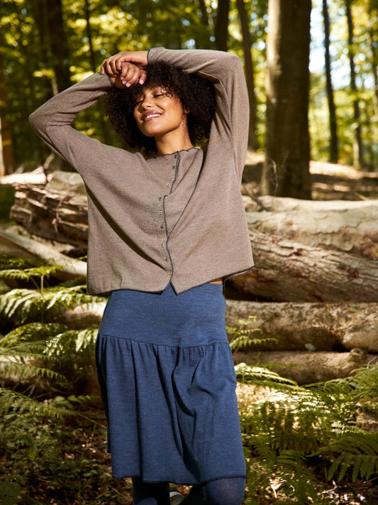 Brown - Merino - Peysa - Cardi