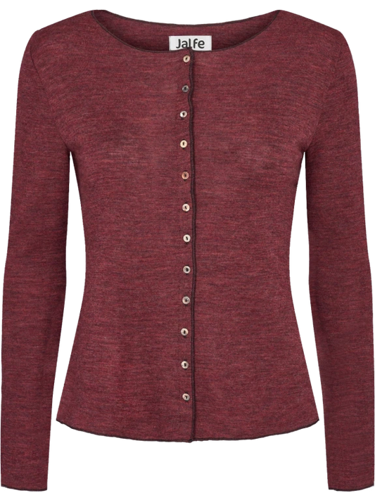 Plum - Merino - Peysa - Plain