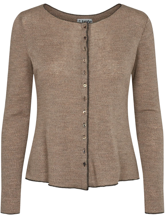 Brown - Merino - Peysa - Plain