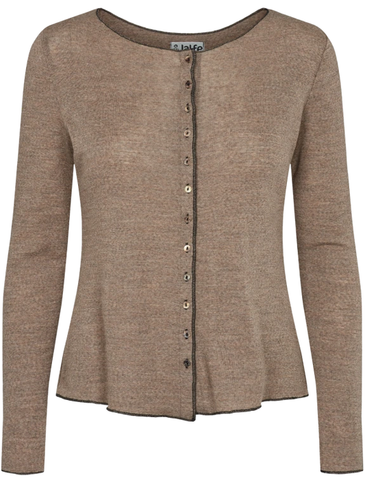 Brown - Merino - Peysa - Plain