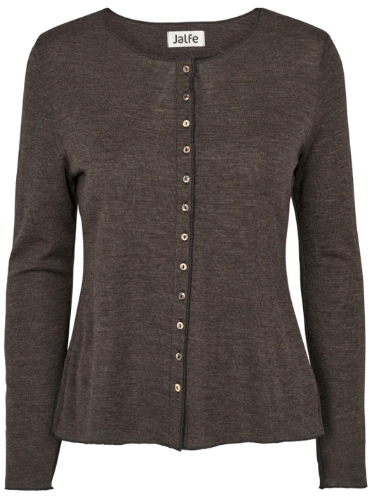 Mokka - Merino - Peysa - Plain