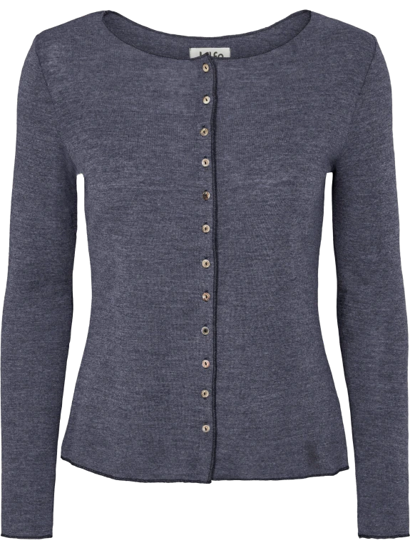Denim - Merino - Peysa - Plain
