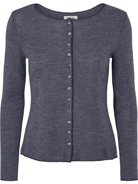 Denim - Merino - Peysa - Plain