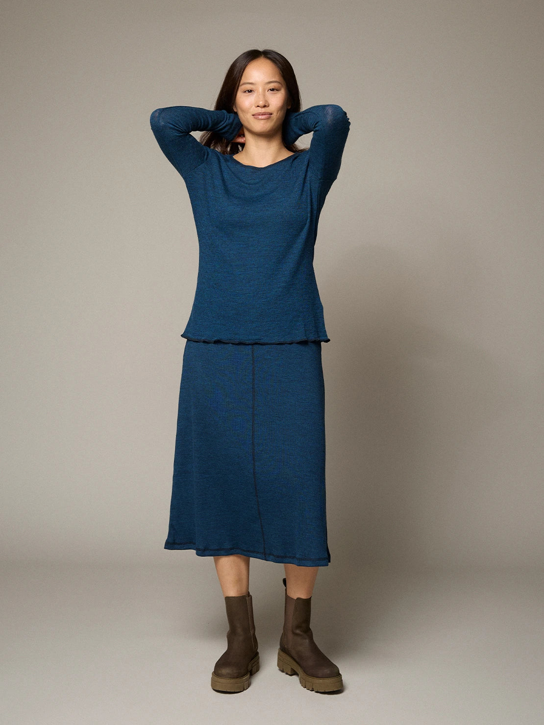 Petrol - Merino - Bolur - Eyelet