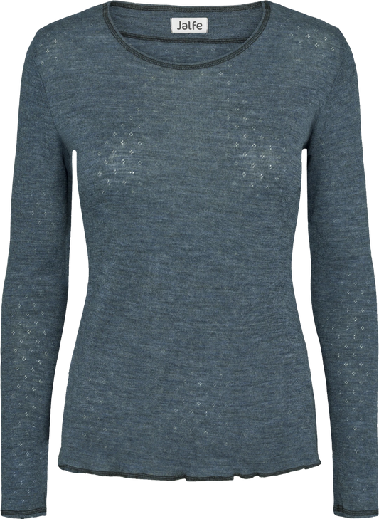 Denim - Merino - Bolur - Eyelet