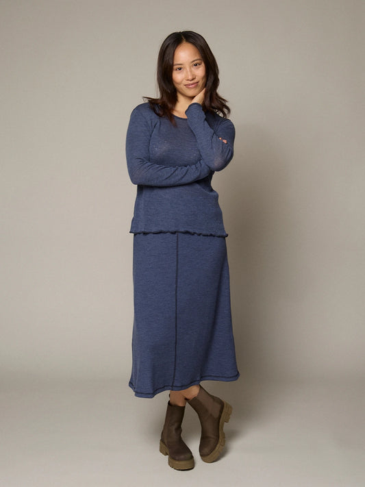 Denim - Merino - Bolur - Eyelet