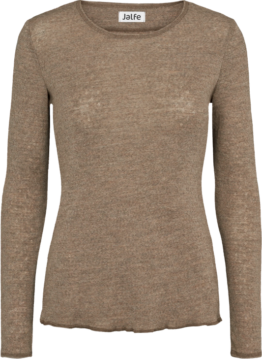 Brown - Merino - Bolur - Eyelet