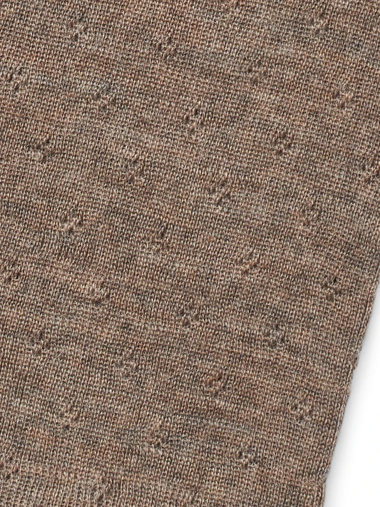 Brown - Merino - Bolur - Eyelet