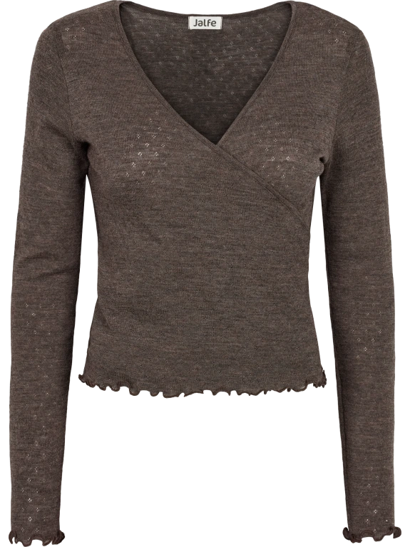 Mokka - Merino - Peysa - Wrap