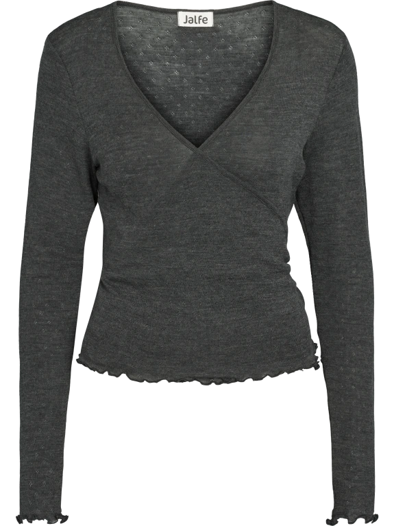 Anthracite - Merino - Peysa - Wrap