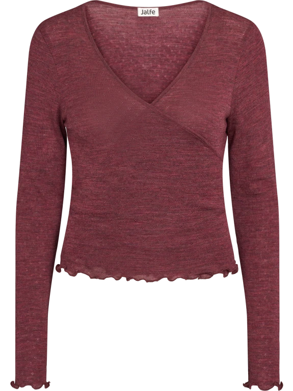 Plum - Merino - Peysa - Wrap