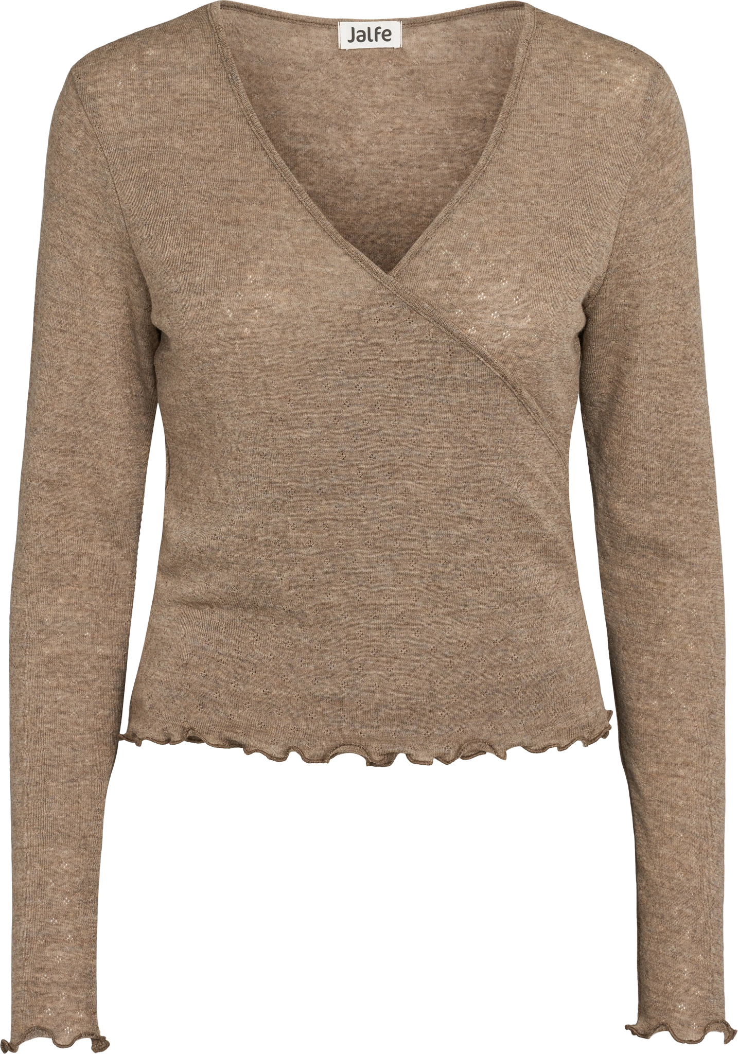 Brown - Merino - Peysa - Wrap