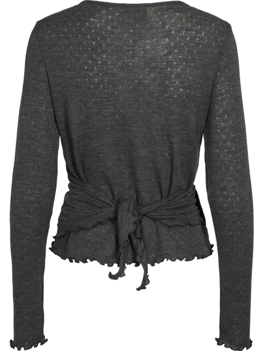 Anthracite - Merino - Peysa - Wrap