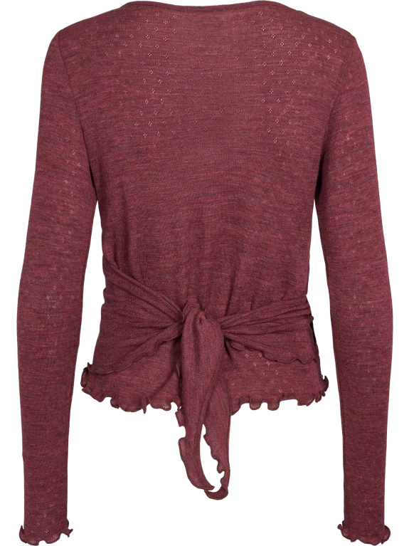 Plum - Merino - Peysa - Wrap