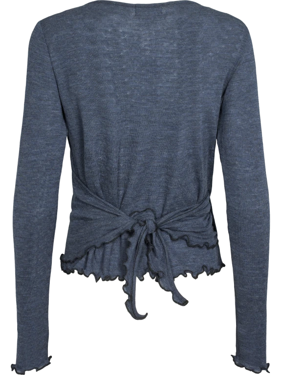Denim - Merino - Peysa - Wrap