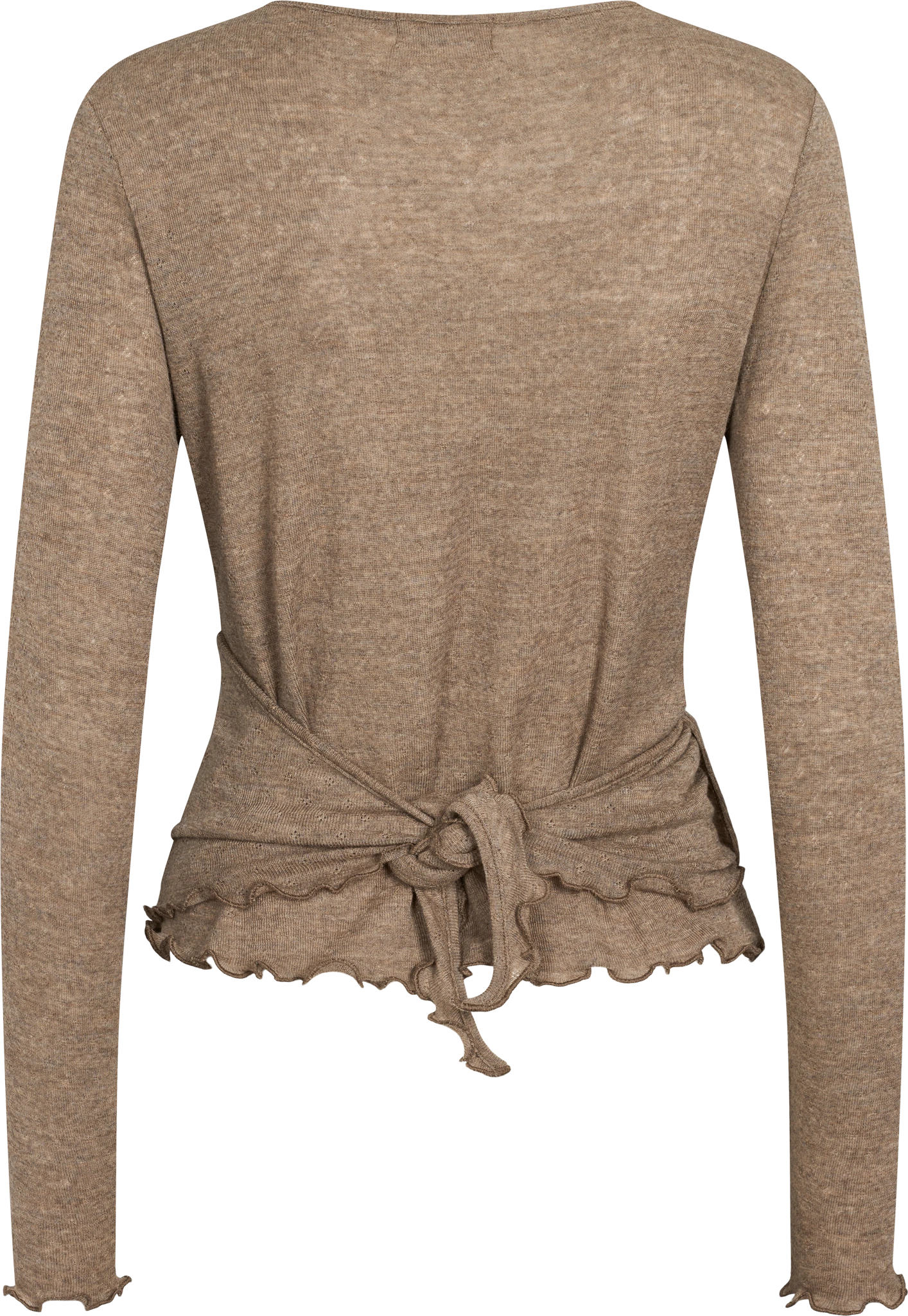 Brown - Merino - Peysa - Wrap