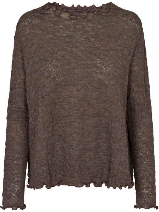 Mokka - Merino - Peysa - Jacquard