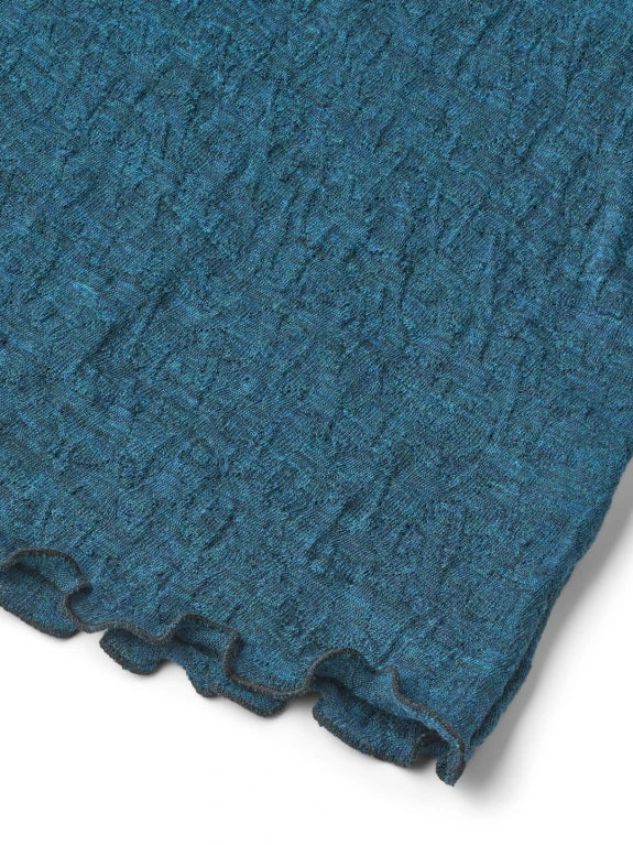 Petrol - Merino - Kjóll - Jacquard