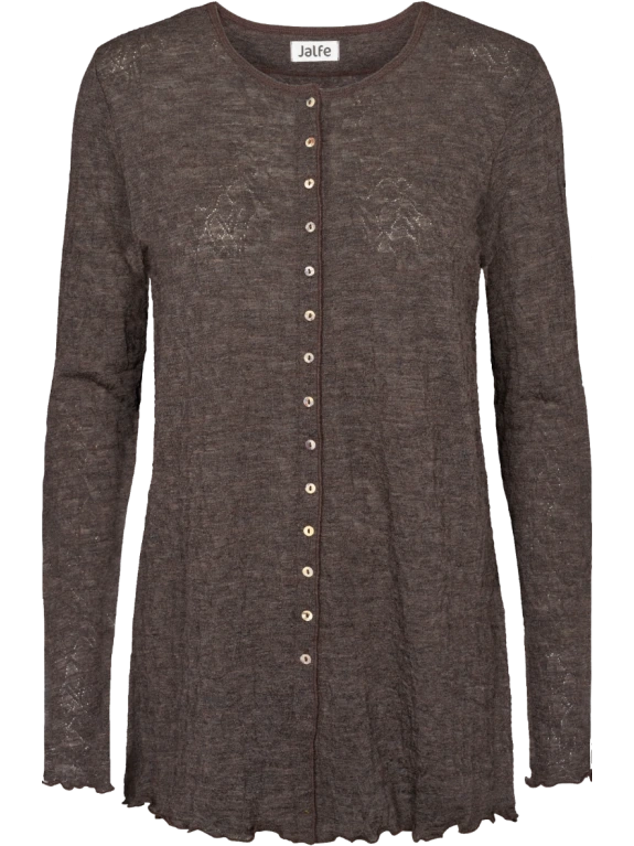 Mokka - Merino - Peysa - Jacquard - op