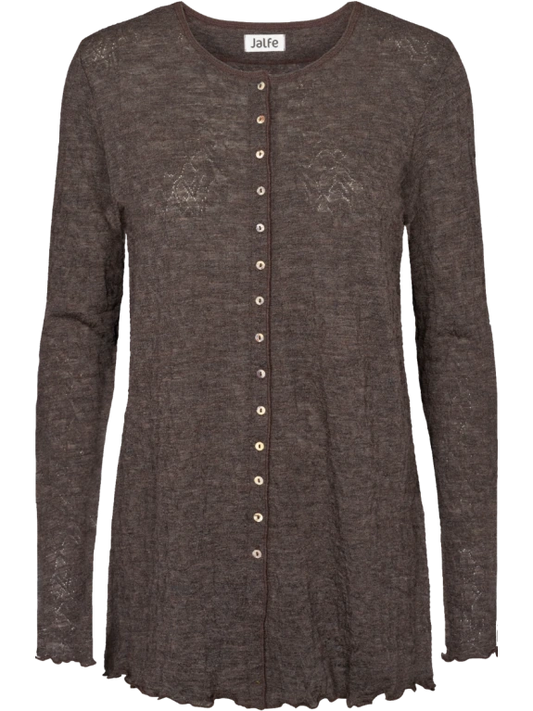 Mokka - Merino - Peysa - Jacquard - op