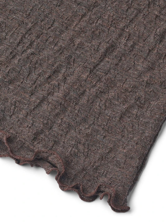 Mokka - Merino - Kjóll - Jacquard