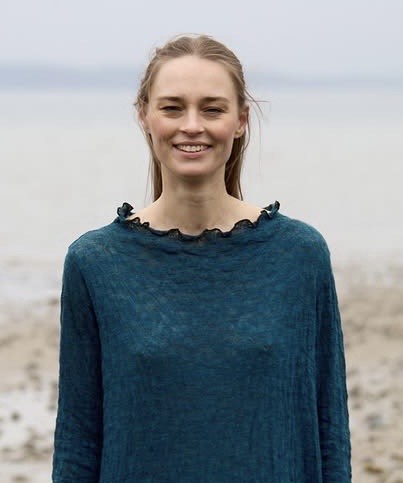 Petrol - Merino - Peysa - Jacquard